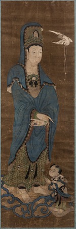 Unbekannter Künstler - Guanyin und Kind 