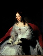 Hayez, Francesco - Porträt von Sarah Louise Strachan (1818-1881), principessa di Sant'Antimo