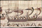 Unbekannter Meister - Der Teppich von Bayeux. Szene 38: Wilhelms Flotte überquert den Kanal