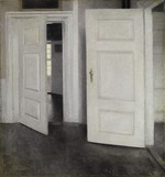 Hammershøi, Vilhelm - Weiße Türen. Interieur