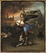 Raffael (Raffaello Sanzio da Urbino) - Heiliger Michael und der Drache