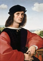 Raffael (Raffaello Sanzio da Urbino) - Porträt von Agnolo Doni 