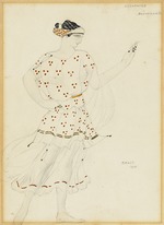 Bakst, Léon - Bacchante. Kostümentwurf zum Ballett Kleopatra von A. Arenski