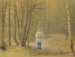 Pochitonow, Iwan Pawlowitsch - Lew Tolstoi im Wald