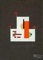 Suetin, Nikolai Michailowitsch - Projekt der Rednerbühne UNOVIS