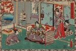 Kunisada (Toyokuni III.), Utagawa - Aus der Serie Sono sugata yukari no utsushi-e (Wahre Abbilder von der Gestalt des strahlenden Prinzen) 