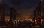 Caffi, Ippolito - Paris, Boulevard und die Porte Saint-Denis
