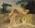 Delaroche, Paul Hippolyte - Junges Mädchen am pompejanischen Brunnen