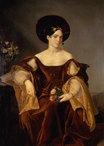 Pedrazzi, Luigi - Porträt von Opernsängerin Maria Malibran (1808-1836)
