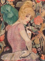 Wegener, Gerda - Lili mit Federfächer