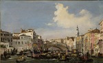 Caffi, Ippolito - Venedig, Regatta auf dem Canal Grande