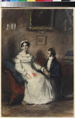 Rudakow, Konstantin Iwanowitsch - Tatjana und Onegin. Illustration zum Versepos Eugen Onegin von A. Puschkin