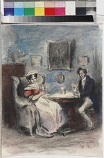 Rudakow, Konstantin Iwanowitsch - Illustration zum Gedicht Graf Nulin von A. Puschkin