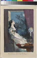 Rudakow, Konstantin Iwanowitsch - Tatjana. Illustration zum Versepos Eugen Onegin von A. Puschkin