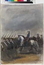 Rudakow, Konstantin Iwanowitsch - Peter I. Illustration zum Poem Poltawa von A. Puschkin