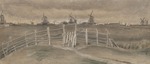 Gogh, Vincent, van - Windmühlen bei Dordrecht (Weeskinderendijk)
