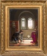 Baup, Henri Louis - Karl VII. schreibt den Abschiedsbrief an Agnes Sorel (Nach Richard)