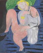 Matisse, Henri - Nu assis, fond bleu (Sitzender Frauenakt vor blauem Hintergrund)