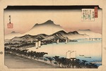 Hiroshige, Utagawa - Frische Brise bei Awazu. Aus der Folge Acht Ansichten von Omi (Omi hakkei no uchi)  