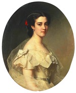Unbekannter Künstler - Porträt von Lina Baronin von Üxküll-Gyllenband, geb. von Adelson (1840-1911)