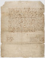 Historisches Dokument - Shakespeares letzter Wille, verfaßt am 25. März 1616