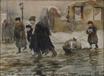 Wladimirow, Iwan Alexejewitsch - Transport von Lebensmitteln mit dem Schlitten