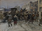 Wladimirow, Iwan Alexejewitsch - Hungrige Arbeiter rauben einen Lastwagen mit Brot in Petrograd aus