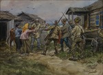 Wladimirow, Iwan Alexejewitsch - Beschlagnahme von Vieh für die Rote Armee in einem Dorf in der Nähe von Luga