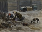 Wladimirow, Iwan Alexejewitsch - Jahre des Hungers in Petrograd (von der Natur gezeichnet)