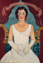 Kahlo, Frida - Retrato de una dama en blanco (Porträt einer Dame im Weiss)