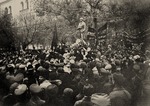 Unbekannter Fotograf - Die Eröffnung des Robespierre-Denkmals in Moskau am 3. November 1918