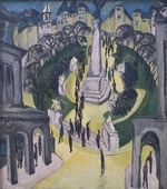 Kirchner, Ernst Ludwig - Der Belle-Alliance-Platz in Berlin 