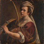 Gentileschi, Artemisia - Selbstbildnis als Heilige Katharina von Alexandrien