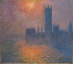 Monet, Claude - Parlamentsgebäude. Sonnenuntergang