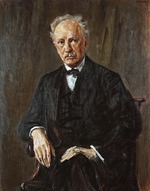 Liebermann, Max - Porträt von Komponist Richard Georg Strauss (1864-1949) 