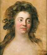 Graff, Anton - Porträt von Dorothea Friederike Schlegel (1764-1839), geb Brendel Mendelssohn