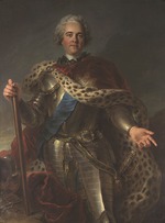Coypel, Charles-Antoine - Porträt von Moritz Graf von Sachsen (1696-1750), Marschall von Frankreich