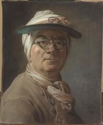 Chardin, Jean-Baptiste Siméon - Selbstbildnis mit Augenschirm
