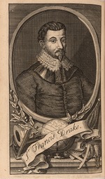 Unbekannter Künstler - Porträt von Sir Francis Drake