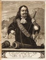 Unbekannter Künstler - Porträt von Michiel de Ruyter (1607-1676) (Aus: Schauplatz des Krieges)