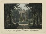 Thurner - Denkmal für Großfürstin Alexandra Pawlowna in Pawlowsk. (Collection des vues de Pawlowsk dedieé à Sa Majesté Impériale Maria Feo
