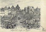Wasnezow, Appolinari Michailowitsch - Lubjanoj Rynok (Holzmarkt) auf dem Truba (Trubnaja-Platz) in Moskau