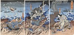 Kuniyoshi, Utagawa - Die Seeschlacht von Dan-no-ura (Dannoura sen no zu)