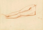 Bakst, Léon - Unterer Torso von Ida Rubinstein (1883-1960) 