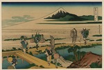 Hokusai, Katsushika - Nakahara in der Provinz Sagami (aus der Bildserie 36 Ansichten des Berges Fuji)