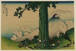 Hokusai, Katsushika - Der Mishima-Pass in der Provinz Kai (aus der Bildserie 36 Ansichten des Berges Fuji)