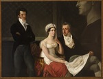 Hayez, Francesco - Porträt der Cicognara-Familie mit der Büste von Antonio Canova