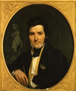 Brüllow (Briullow), Karl Pawlowitsch - Porträt von Cincinnato Baruzzi (1796-1878)