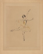 Grunenberg, Arthur - Anna Pawlowa im Ballett Les sylphides von F. Chopin