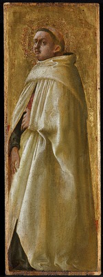Masaccio - Ein Heiliger Karmeliter. Aus Polyptychon für Santa Maria del Carmine in Pisa 